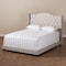 Baxton Studio Alesha Modern Beige Upholstered Queen Size Bed 149-8936 - alternate 2